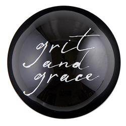 Picture of Creative Brands J6092 3 in. Dia. Grace like Rain Glass Dome Paperweight - Grit & Grace