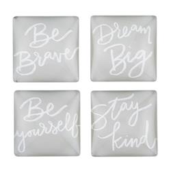 Picture of Creative Brands J6136 1.5 x 0.5 in. Sweet Sentiments Square Magnets Set - Dream Big - Set of 4