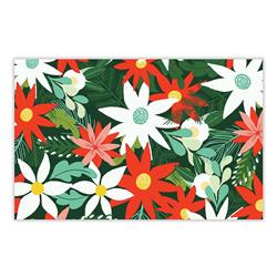 Picture of Creative Brands 10-05580-508 Thimblepress x Slant Holiday Brights Paper Placemat - Poinsttia Pattern
