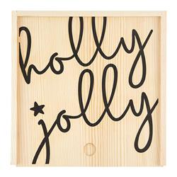 Picture of Creative Brands J6975 7.5 x 3.5 in. Medium Sweets Wood Box - Holly Jolly