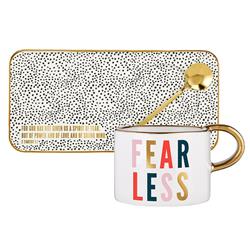 Picture of Creative Brands J5799 6 oz Slant Mug with Tray - Fearless