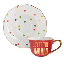 Picture of Creative Brands J5807 4.9 x 3.5 in. Joy To The World Teacup