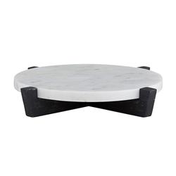 Picture of Creative Brands F2835 11 in. Marble & Charcoal Wood Stand