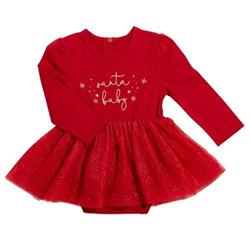 Picture of Creative Brands G5460 Santa Baby Snapshirt Dress&#44; Red - 6-12 Month