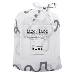 Picture of Creative Brands G5434 45 x 45 in. Face To Face Swaddle Blanket - Sugar Pie