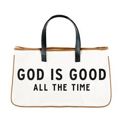 Large Canvas Tote - God is Good All the Time