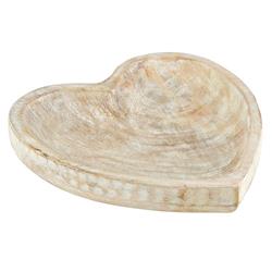 Picture of Creative Brands AMR691 8 x 1.5 in. Wooden Heart Table Top&#44; White - Large