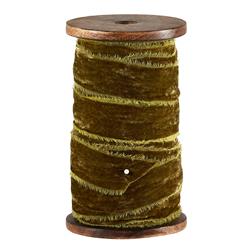 Picture of Creative Brands G5743 10 Yards Frayed Spool Velvet&#44; Olive