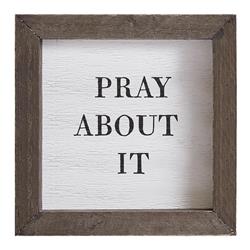 Picture of Creative Brands G5737 6 in. Face To Face Pray Petite About It Square Word Board