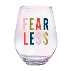 Picture of Creative Brands 10-04859-255 30 oz Jumbo Stemless Wine Glass - Fearless