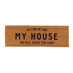 J0763 30 x 10 in. As for My House Door Mat