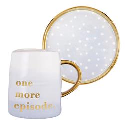 Picture of Creative Brands 10-04595-074 12 oz Artisanal Mug & Saucer Set - One More Episode