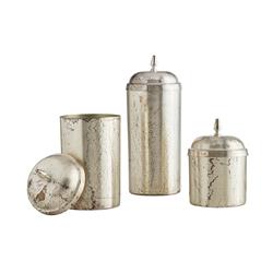 Picture of Creative Brands AMR786 Container Set&#44; Silver Crackle - Set of 3