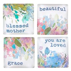 Picture of Creative Brands J1315 1.5 x 0.5 in. Square Magnets Set - Loved & Grace