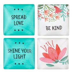 Picture of Creative Brands J1348 1.5 x 0.5 in. Square Magnets Set - Spread Love