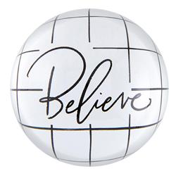 Picture of Creative Brands J1515 3 in. Dia. Glass Dome Paperweight - Believe