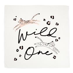 Picture of Creative Brands J1753 45 x 45 in. Cheetah Collection Wild One Swaddle Blanket