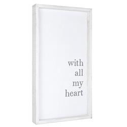 Picture of Creative Brands J1690 14 x 26 in. Face To Face Slim Word Board - with All My Heart