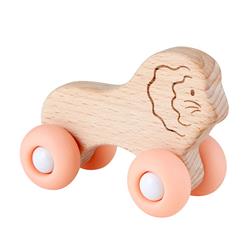 Picture of Creative Brands J1772 3.2 x 3.25 in. Stephan Baby Silicone Wood Toy - Lion