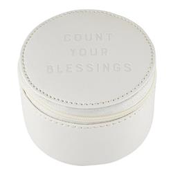 Picture of Creative Brands J1530 3 in. Dia. Tabletop Clock - Blessings&#44; White
