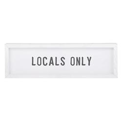 Picture of Creative Brands J2263 28 x 8.5 in. Face To Face Framed Wall Art - Locals Only