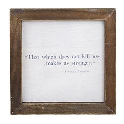Picture of Creative Brands J2298 6 x 6 in. Face To Face Petite Framed Wall Art - That Which Doesnt Kill Us Makes Us Stronger