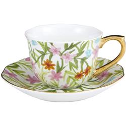 Picture of Creative Brands 10-04595-096 Celebration Tea Cup & Saucer Set - Floral