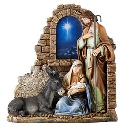 J5521 11.5 in. Avalon Gallery Bethlehem Star Nativity Statue