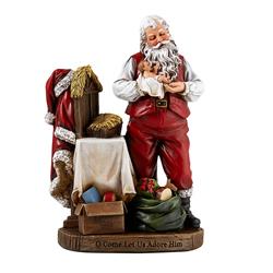 MC781 8 in. Avalon Gallery Adoring Santa Figurine