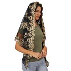 J2585 68 in. Sacred Tradition Two-Tone Long Chapel Veil