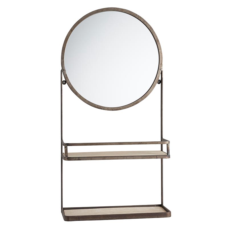 Picture of Creative Brands CMR102 Round Mirror with Shelves