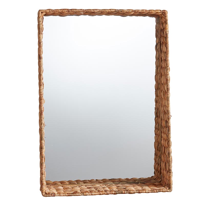 Picture of Creative Brands CMR438 Seagrass Shelf Mirror - Square