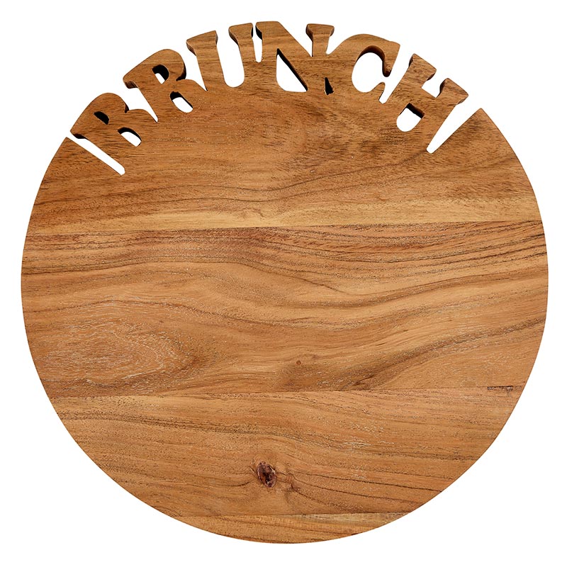 Picture of Creative Brands N2345 14 in. Dia. Face to Face Serving Board - Brunch