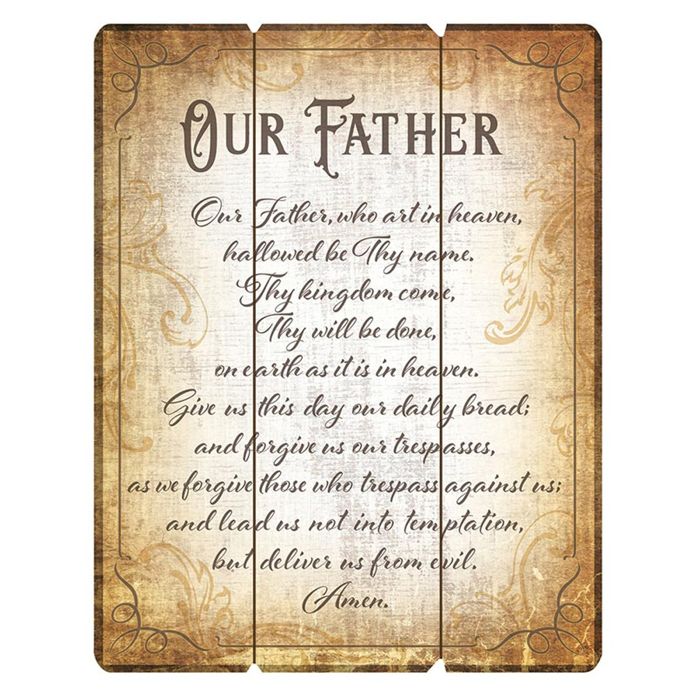 P5355 15 in. The Lords Prayer Pallet Sign