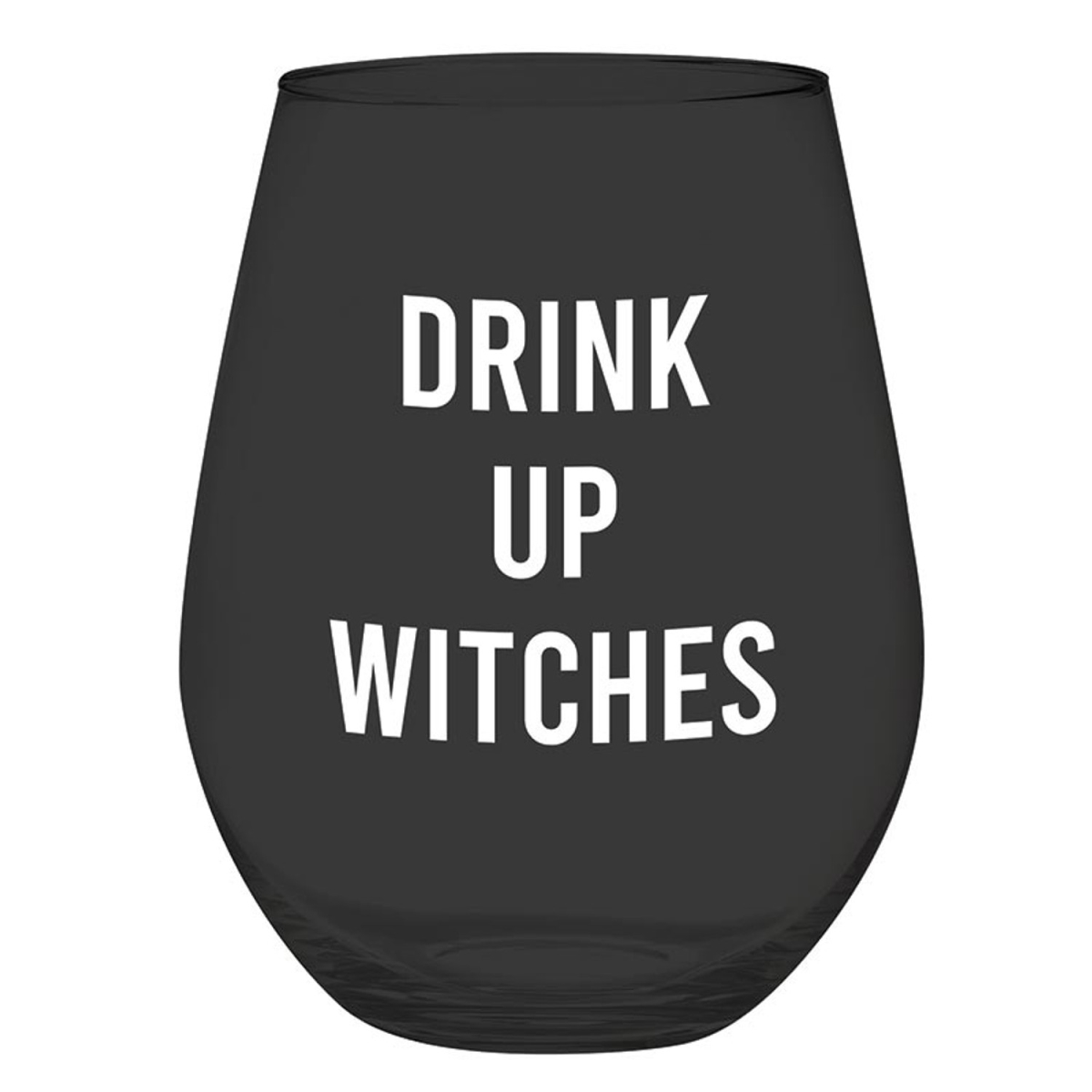 P7828 Jumbo Stemless Wine Glass - Drink Up Witches