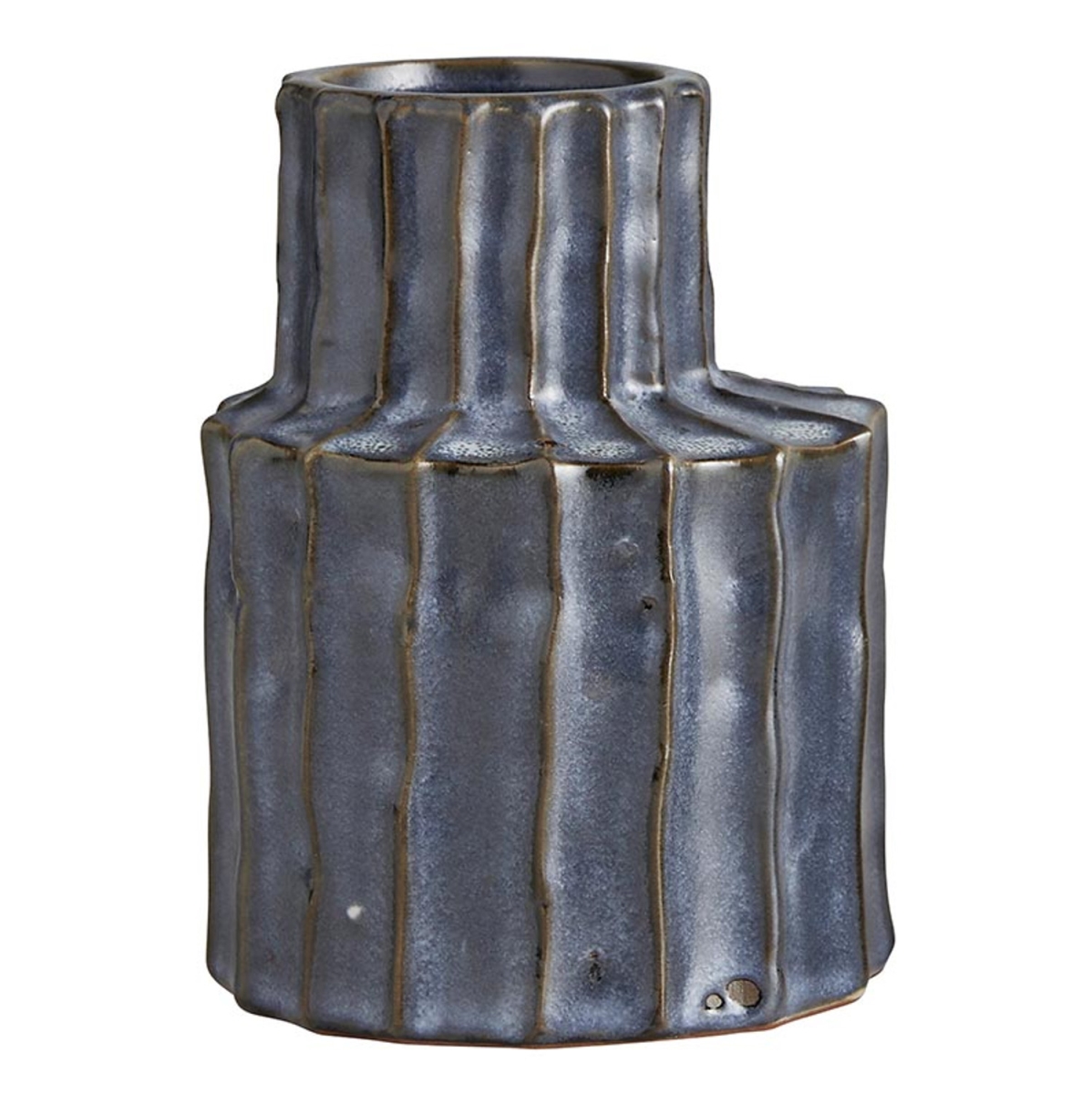Picture of 47th & Main CMR307 4 x 6 in. Gray Ridges Ceramic Vase&#44; Large