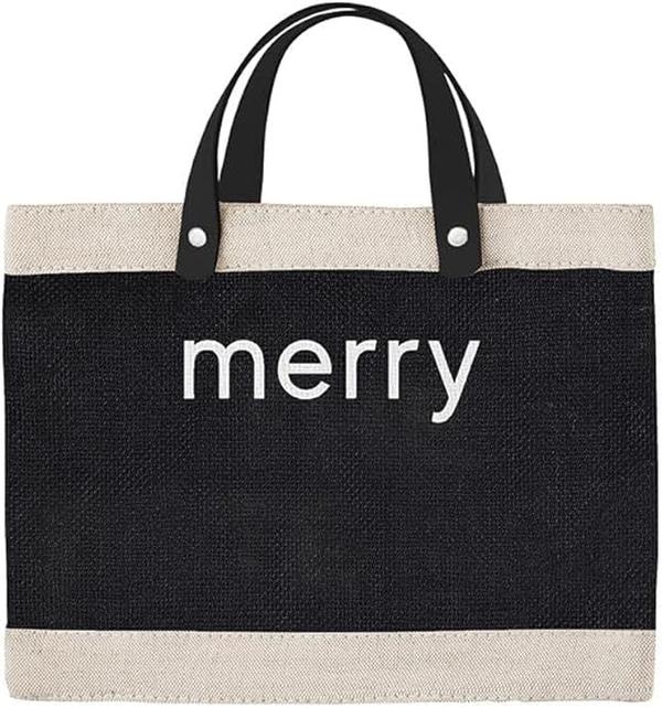 Picture of Santa Barbara Design Studio L7314 Black Mini Market Tote Bag&#44; Merry
