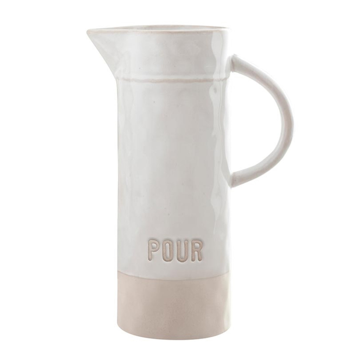 Picture of Santa Barbara Design Studio L6892 32 oz Face to Face Ceramic Pitcher&#44; Pour