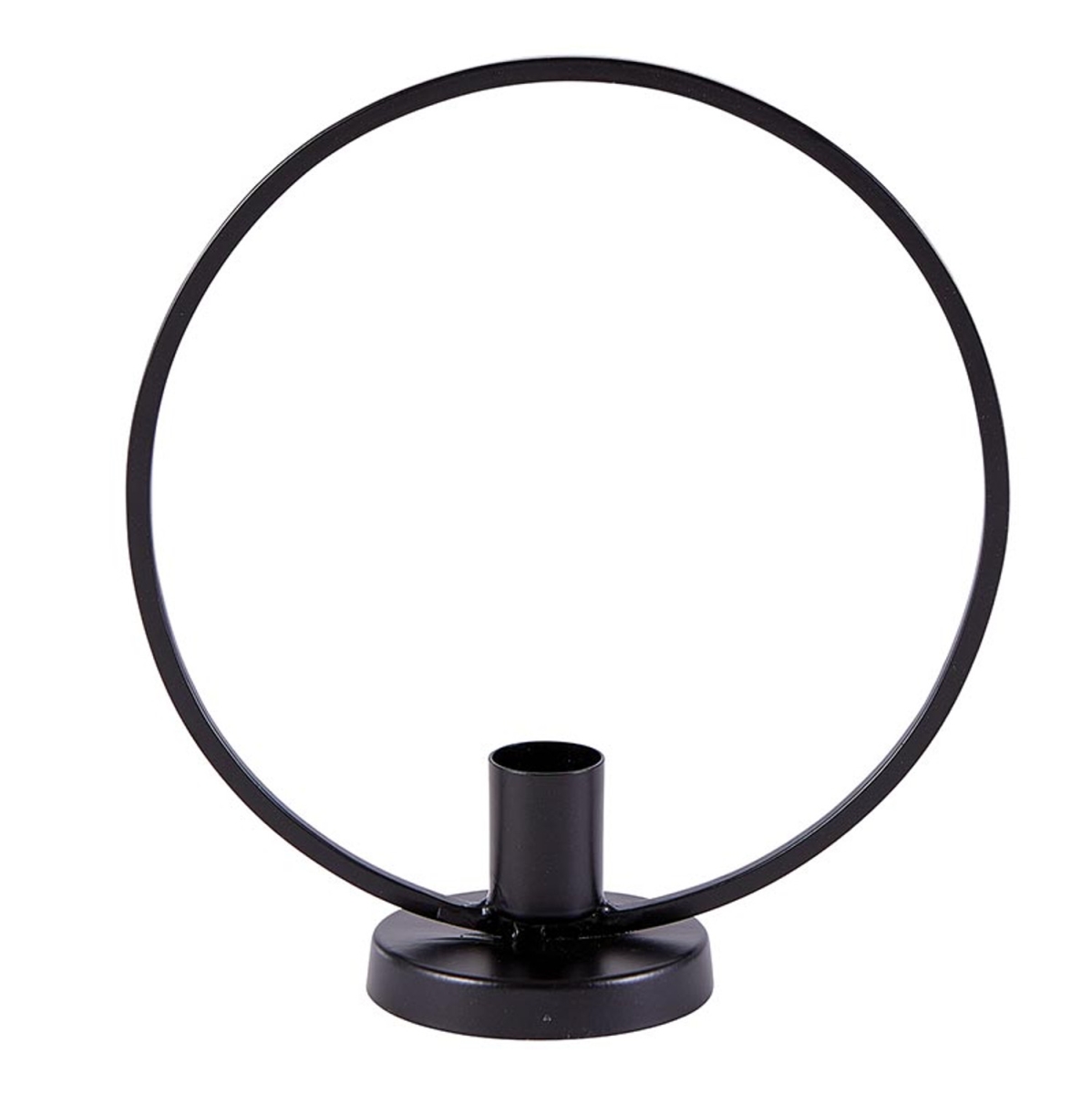 Picture of 47th & Main DMR091 7 x 2.75 x 7.5 in. Black Halo Candle Holder&#44; Small