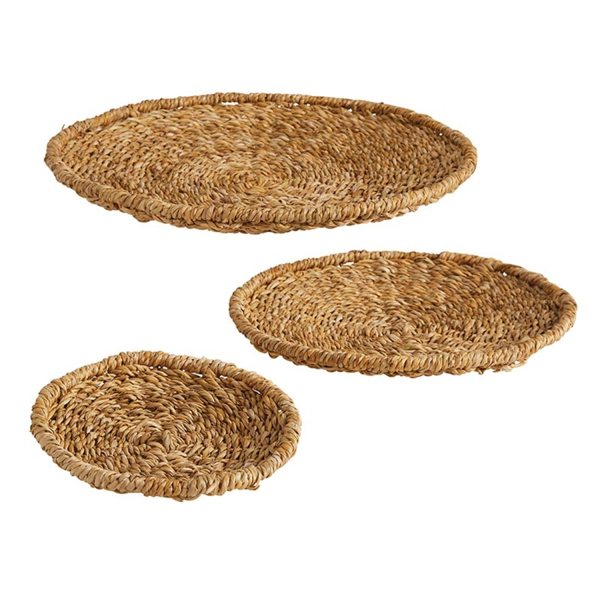Picture of 47th & Main DMR303 Seagrass Flat Tray&#44; Set of 3