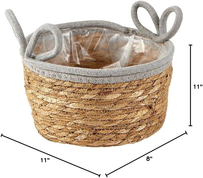 Picture of 47th & Main DMR445 Grey Handle Baskets - Set of 2