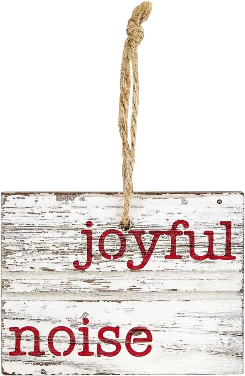 Picture of Santa Barbara Design Studio L2115 Face to Face Wood Ornament&#44; Joyful Noise - 4 in.
