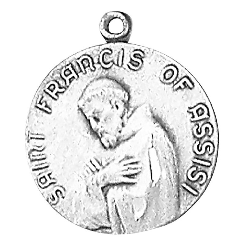 JC-97-1MFT St. Francis of Assis Sterling Silver Medal