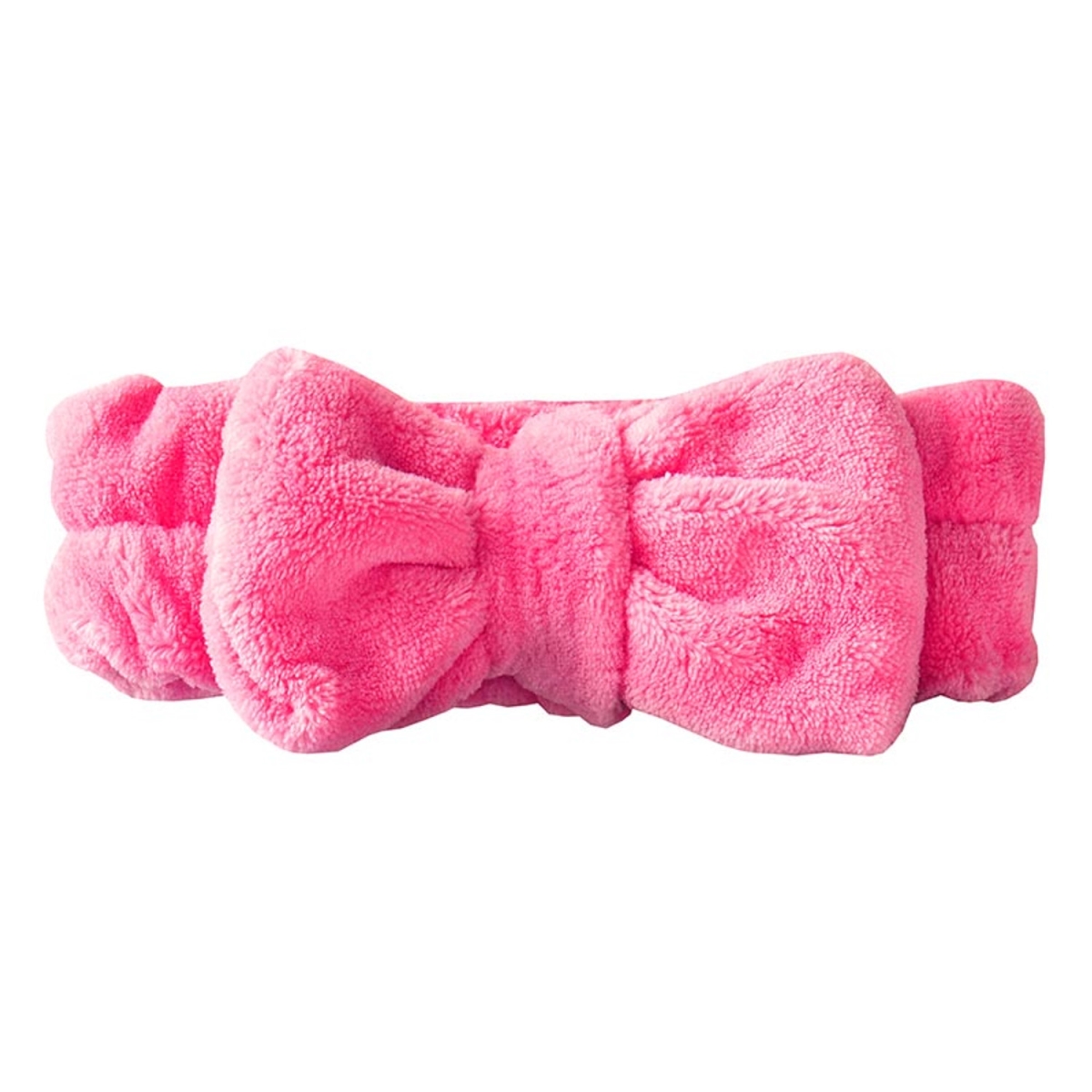 Picture of Bella Apparel HB-BHP Plush Bow Spa Headband&#44; Hot Pink