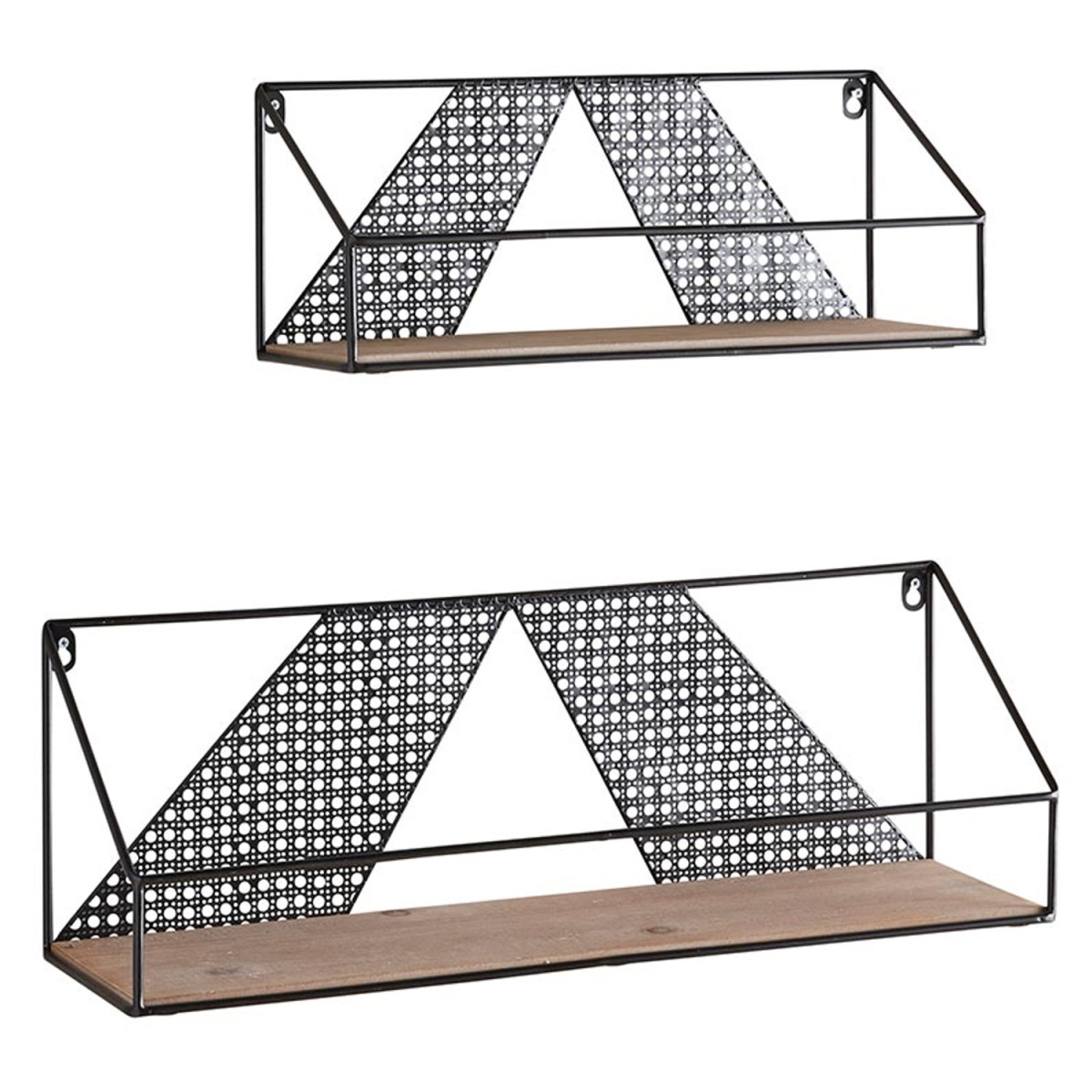 Picture of 47th & Main CMR157 Wood & Iron Wall Shelves&#44; Set of 2