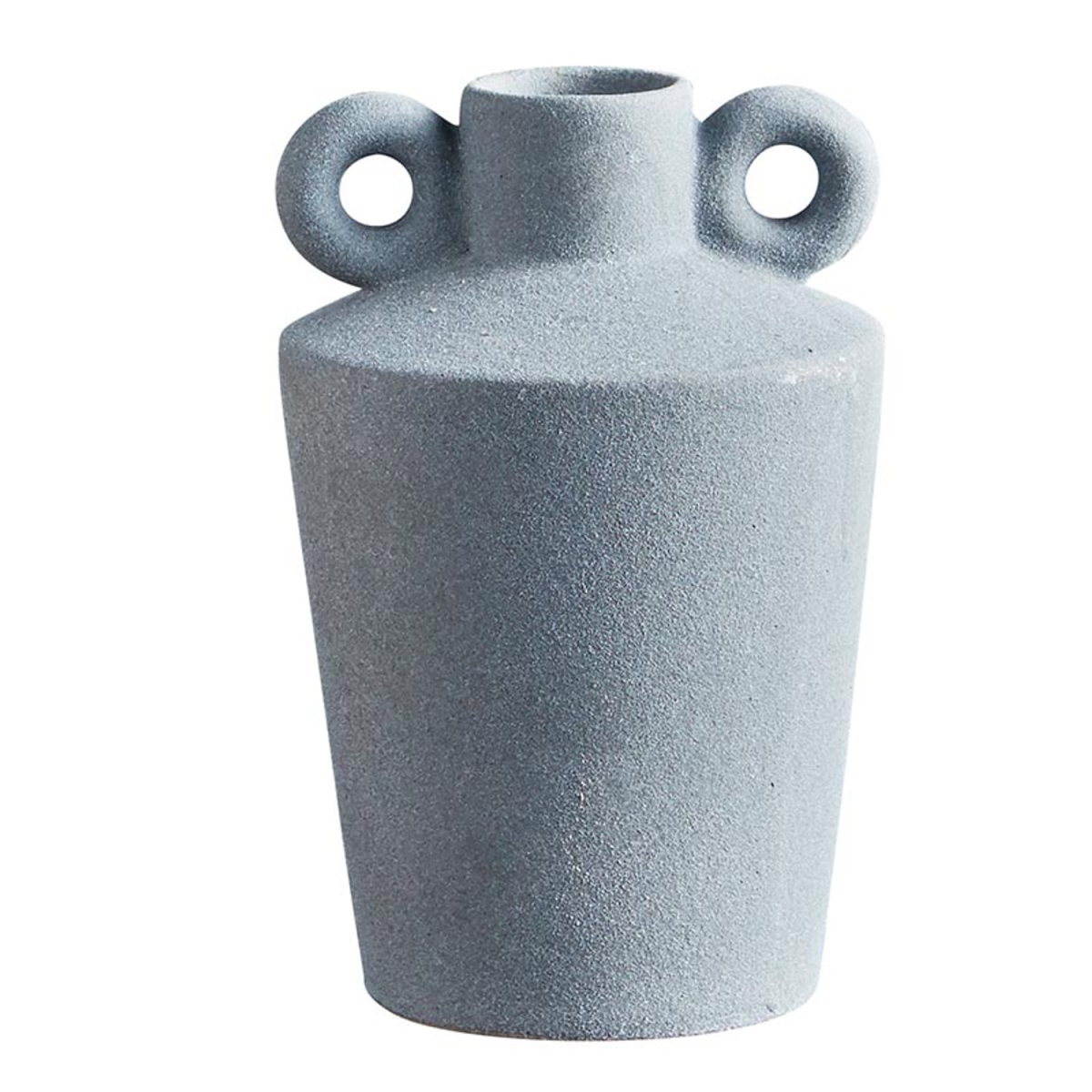 Picture of 47th & Main CMR167 Dark Gray Ceramic Vase with Handle