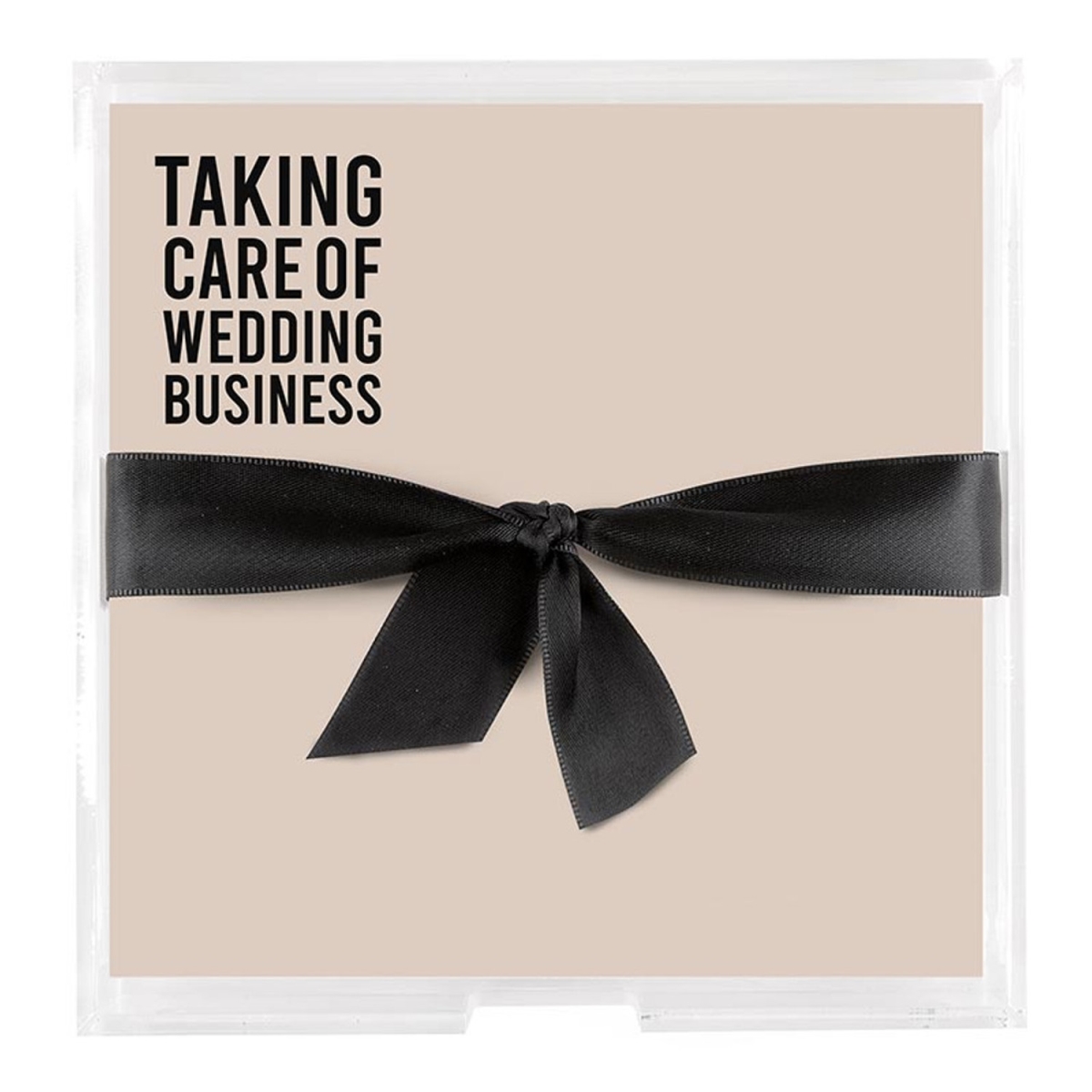 Picture of Santa Barbara Design Studio L1776 6 in. Acrylic & Notepaper Fill - Taking Care of Wedding Business