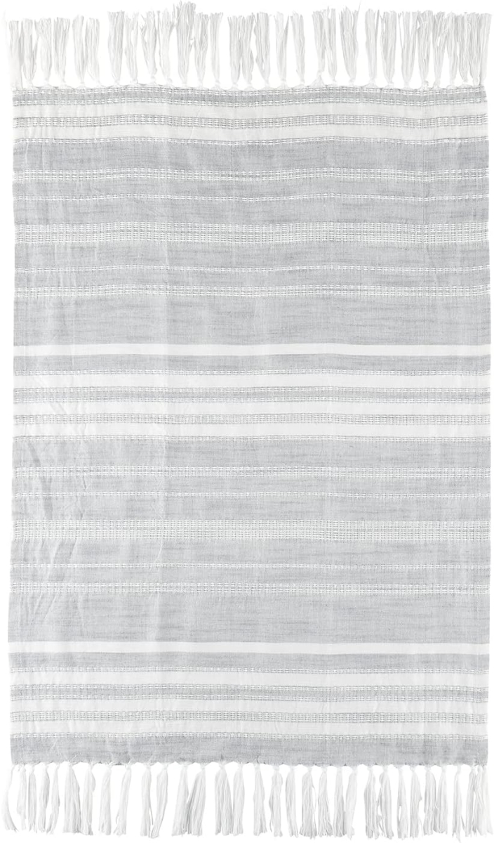 Picture of Santa Barbara Design Studio L5868 Hand Towel&#44; Grey & White