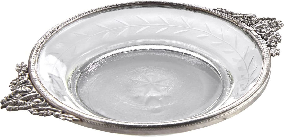 Picture of 47th & Main CMR573 Silver Handle Round Tray