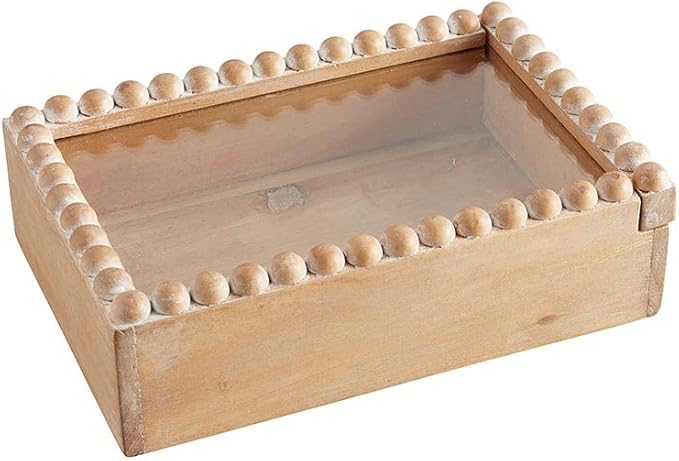 Picture of 47th & Main CMR913 Rectangle Beaded Glass Top Box